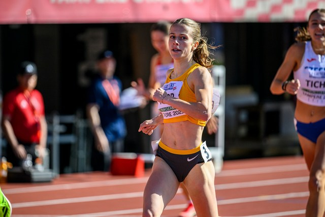Katharina Rupp wird mit der 4x400m DLV-Staffel Vize-Europameisterin